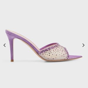 Gianvito Rossi Rania mule
85mm crystal-embellished sandals
